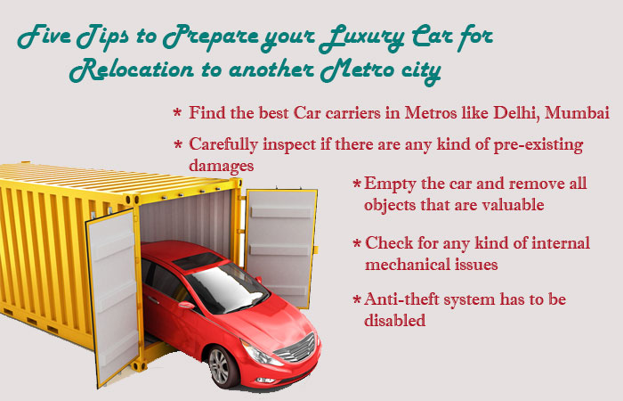 Five Tips to Prepare your Luxury Car for Relocation to another Metro city Five Tips to Prepare your Luxury Car for Relocation to another Metro city